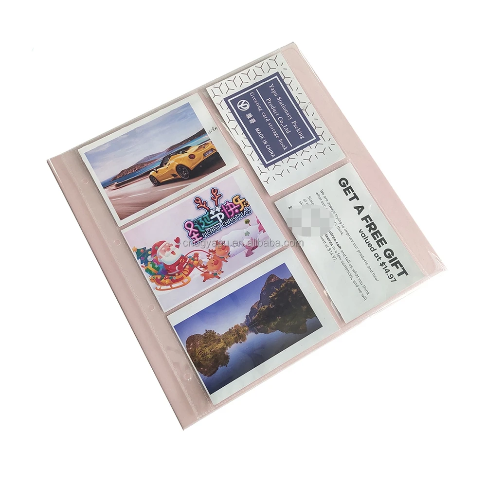 Factory Customization  3 Ring Binder 5 Pockets 4*6 Photo Album Book Wedding Photo Collection Book  Baby Photo Card