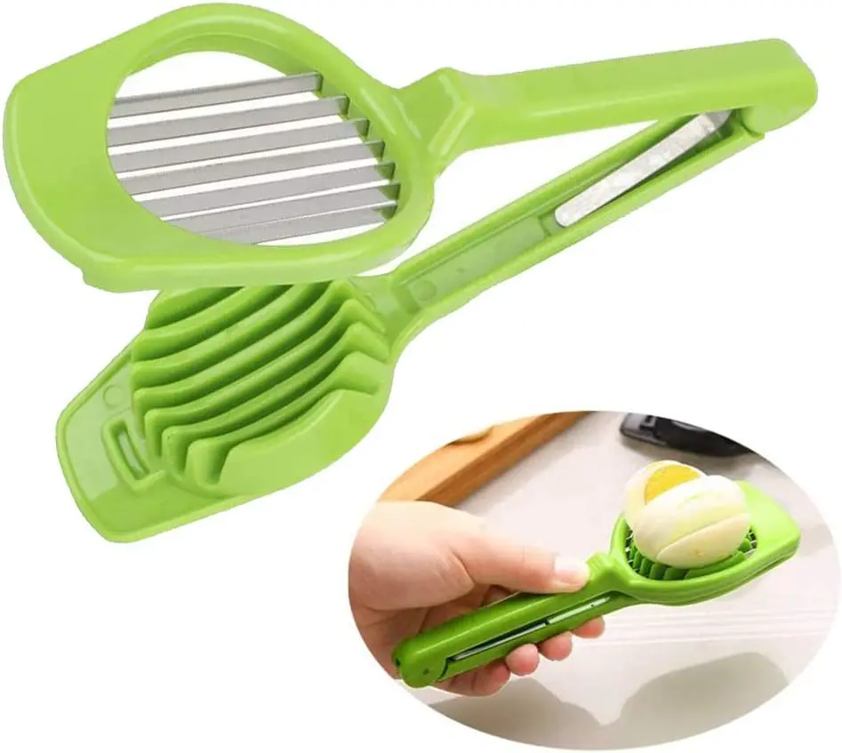 Stainless Steel Handheld Mushroom Kiwi Divider Tomato Cutter Egg Split Device Multifunction Slicing Mould Egg Slicer