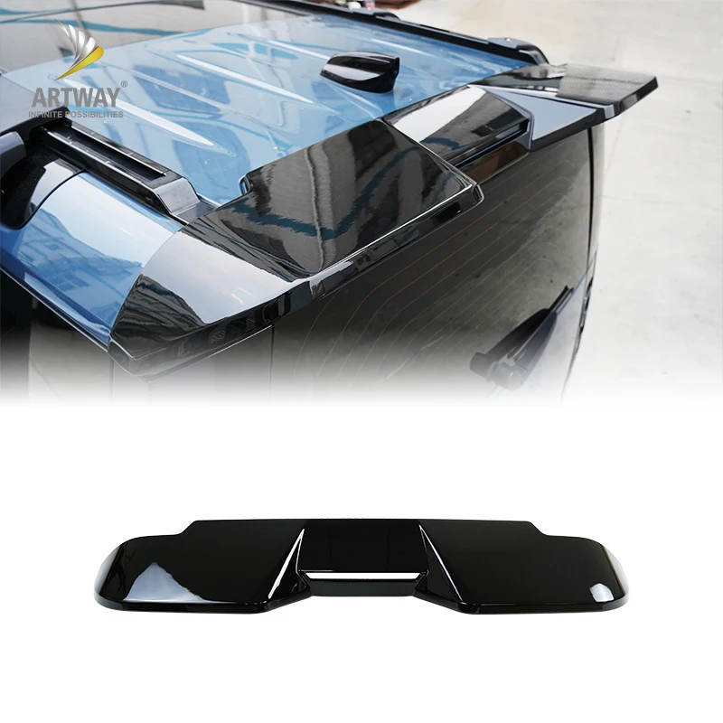 High quality Khan style black roof rear spoiler wing for land rover new defender 2020-2023