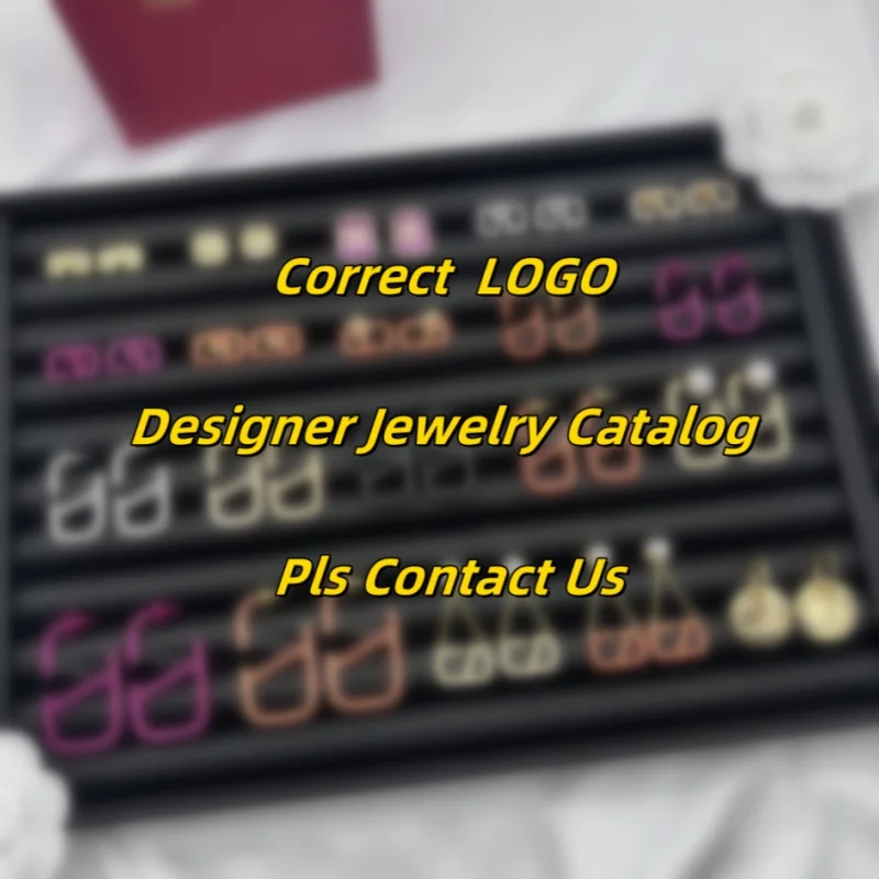 Waterproof CC Letter Colorful Simple Handmade Piercing Teardrop Wedding Famous Designer Luxury Fashion Jewelry Earrings