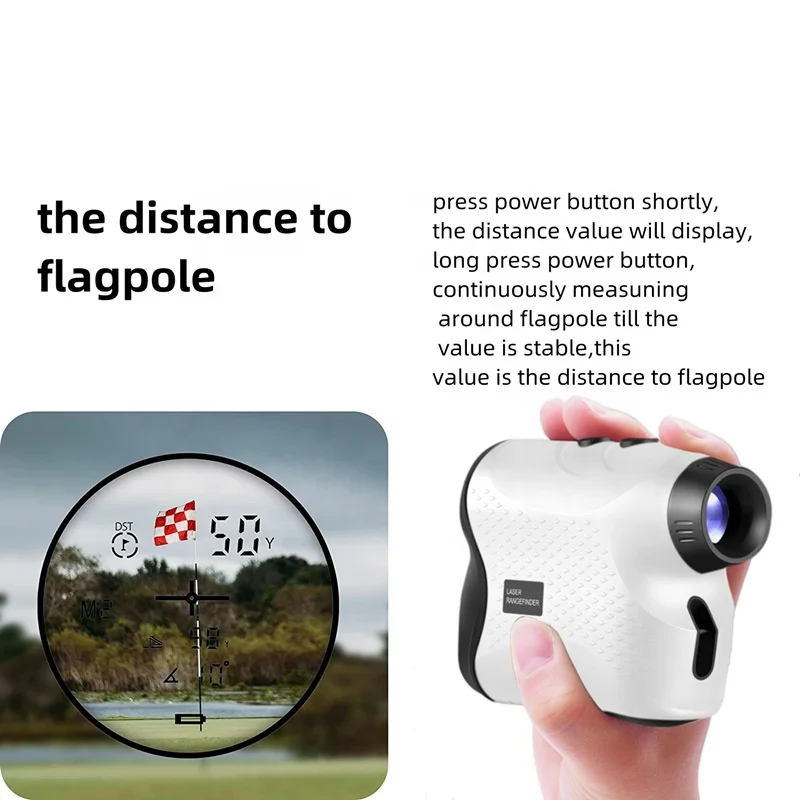 600m Laser Range Finder Golf Rangefinder Outdoor Measure Device With Speed And Angle Measure  For Golf And Hunt