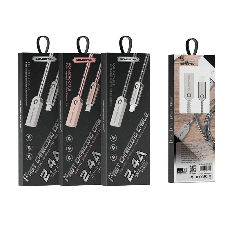Usb-кабель типа C для быстрой зарядки 1 м из цинкового