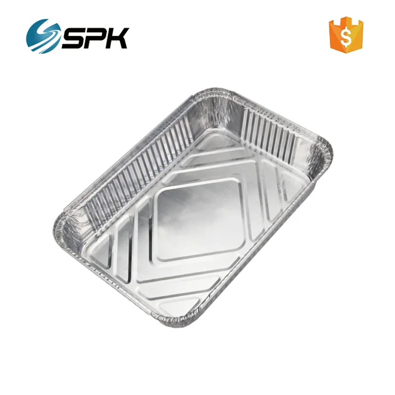 Full size cheap bulk light weight dinner aluminum foil plates