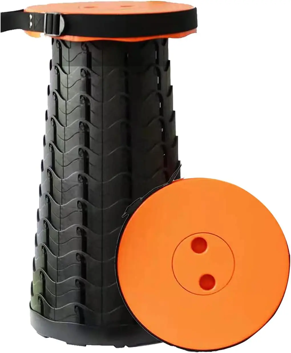 Outdoor Camping Portable Plastic Microscopic Retractable Collapsible Telescopic Folding Ottoman Stool With Cushions