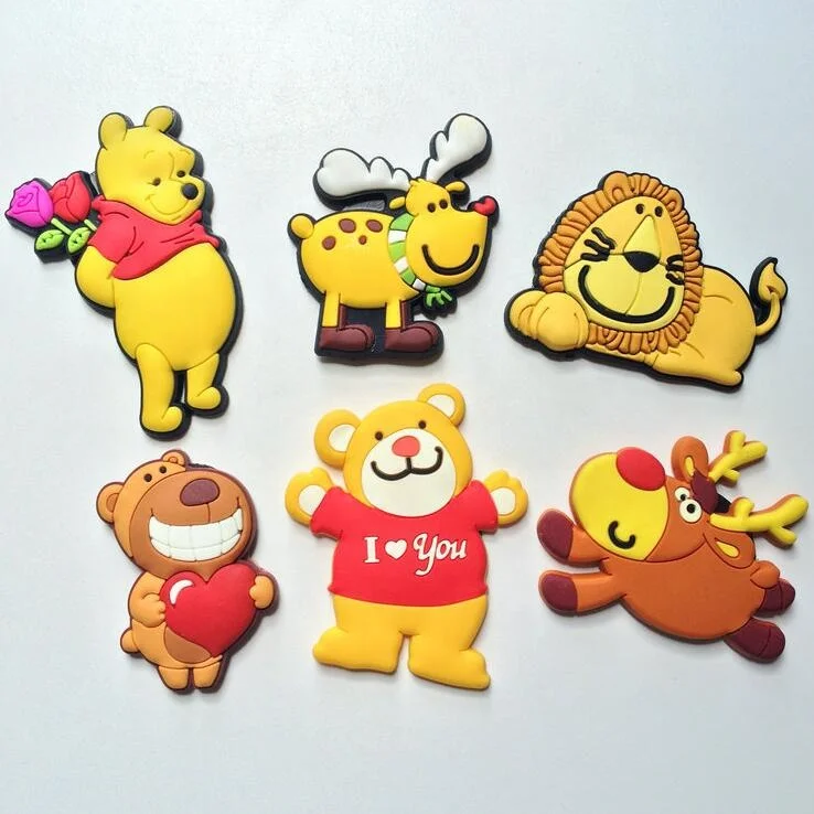 Factory Wholesale Souvenir  Rubber Magnet Fridge / Custom soft  3d pvc fridge magnet