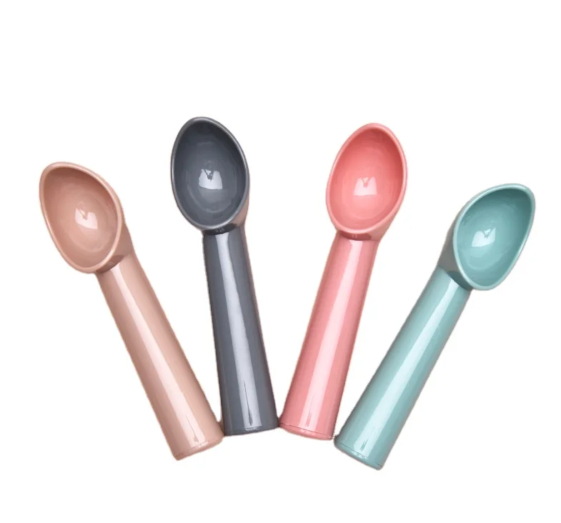 Ice Cream Scoop Non-stick Fruit Watermelon Ball Spoon Dessert Spoon Snowball Maker Mini Ice Cream Plastic Spoon