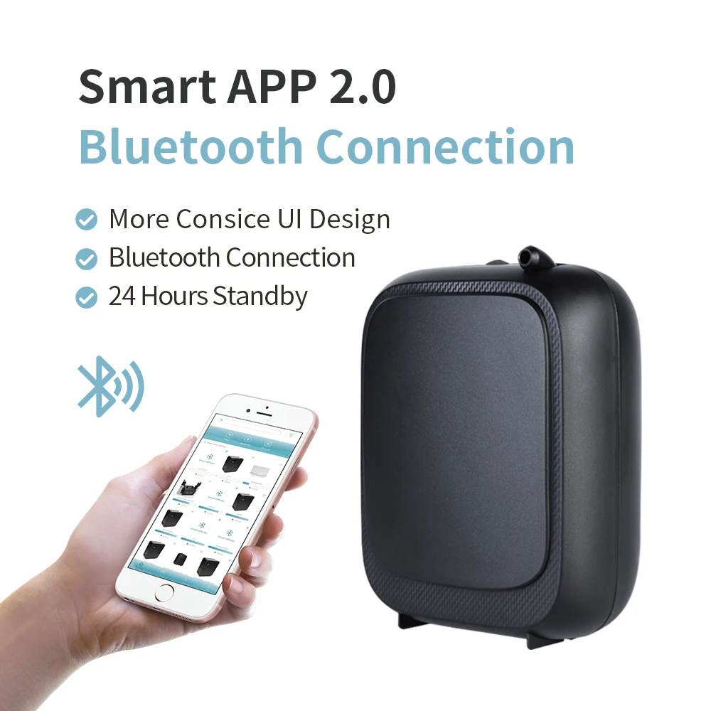 XP100 Smart WIFI Hotel Electric Diffuser Black Wall Scent Diffuser Machine Wall Mounted Diffuser Devices