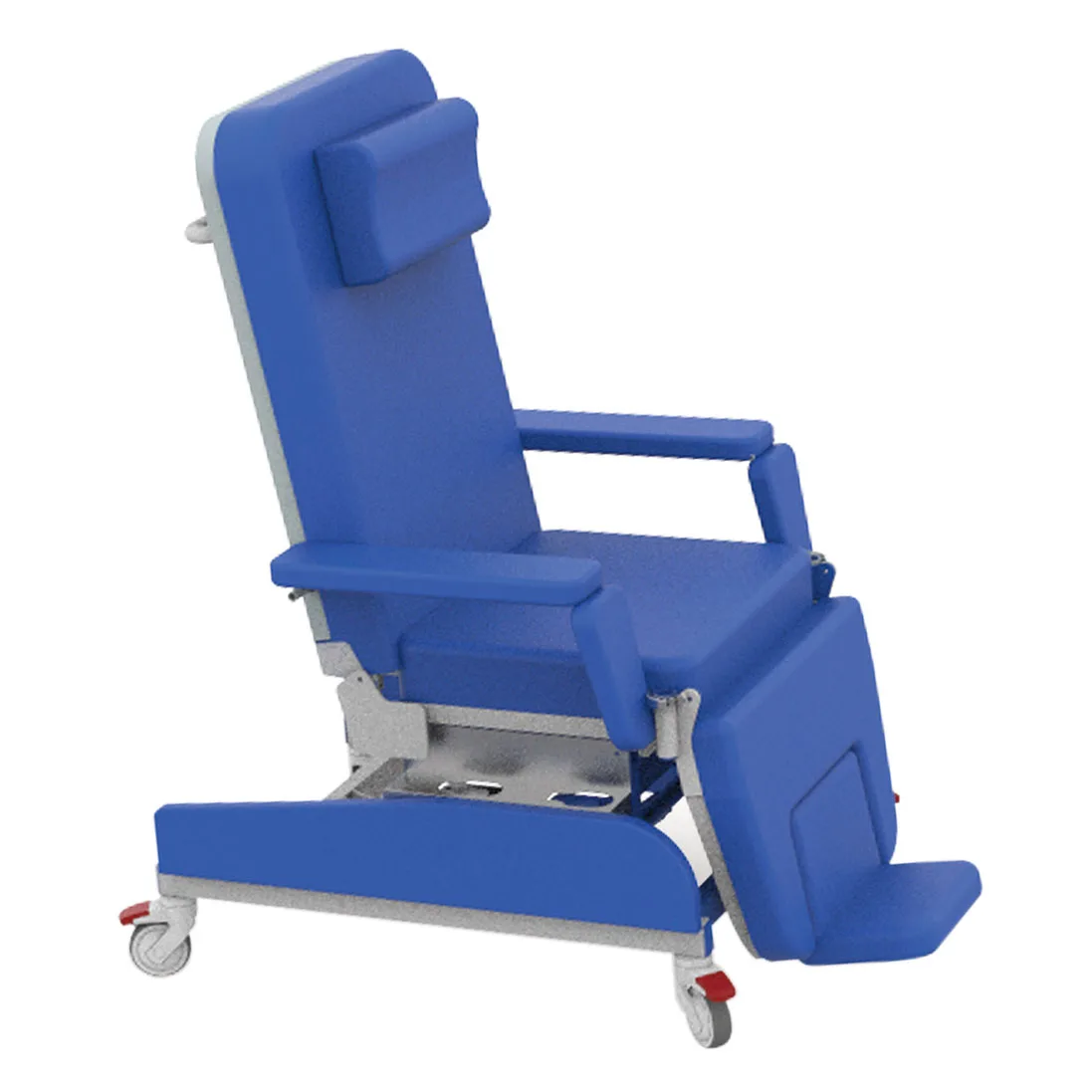 Hospital Furniture Manual Control Reclining mobile Treatment Chair Blood