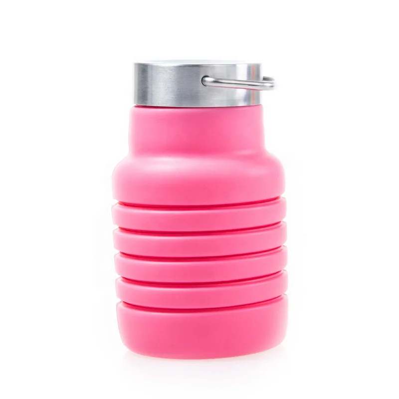 New design silicone folding drinking collapsible drink water bottles silicone bottle water