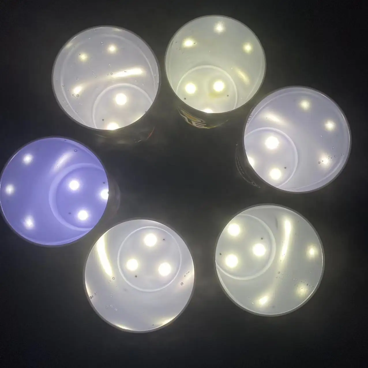 Custom liquid water Sensitive Light Up Cup Plastic led cup Wine Glass Bar beer Led Glowing Cup for bar