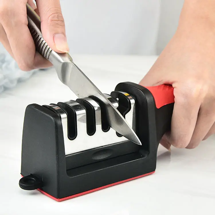 Wholesale Handheld Multi 3-in-1 kitchen Knife Sharpener 3-Stage Professional Knife Sharpener