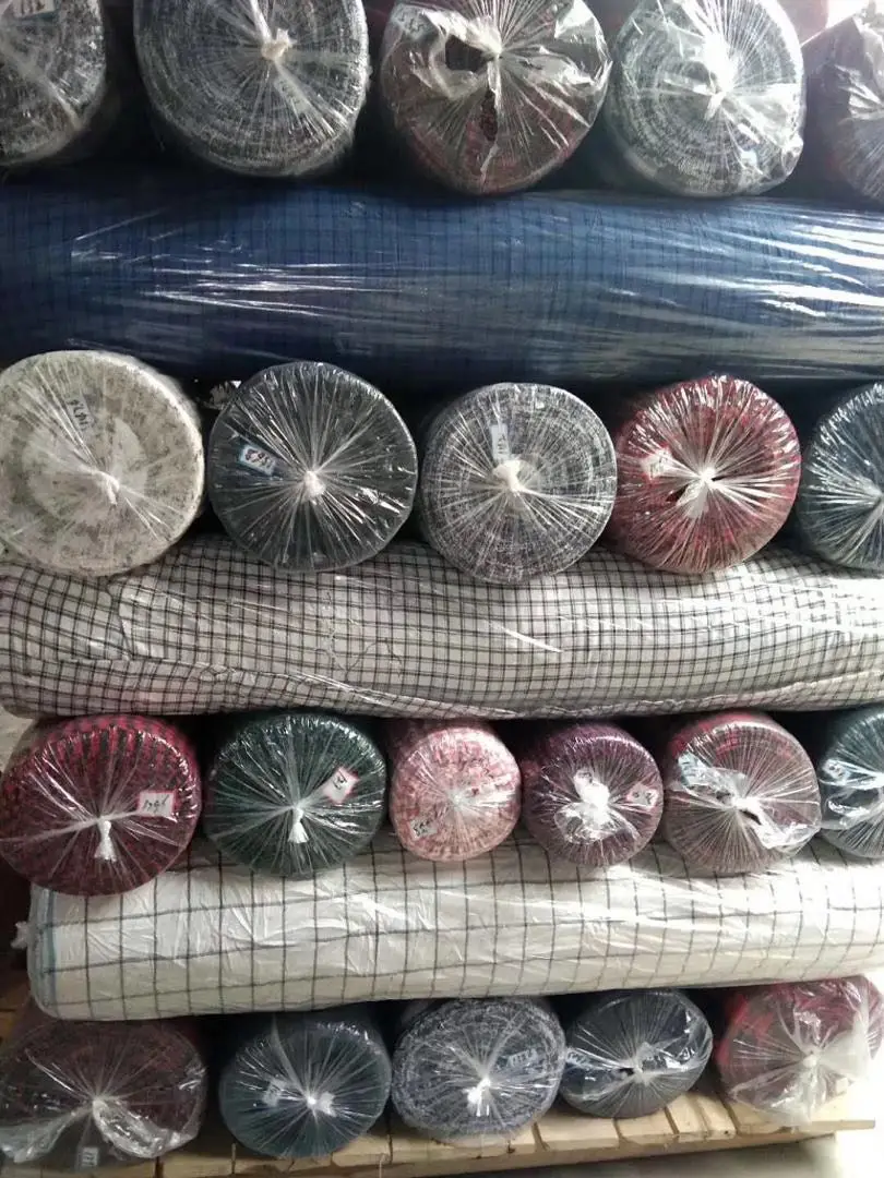 
cvc plaid fabric 
