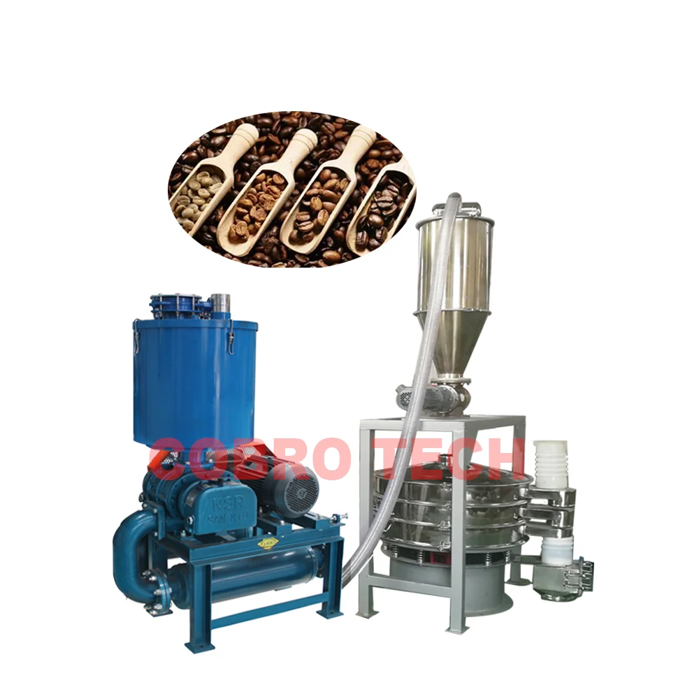 Long Distances Automatic Electric Sugar Vacuum Conveyor Coffee Beans Vacuum Feeder Cocoa Powder Pneumatic Conveyor