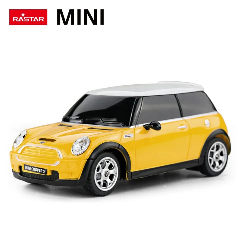 RASTAR RC 1:24 MINI COOPERS Model Control Cars Toys Color Battery Operated 4CH Scale Down in Red Yellow Blue Electric Plastic AA