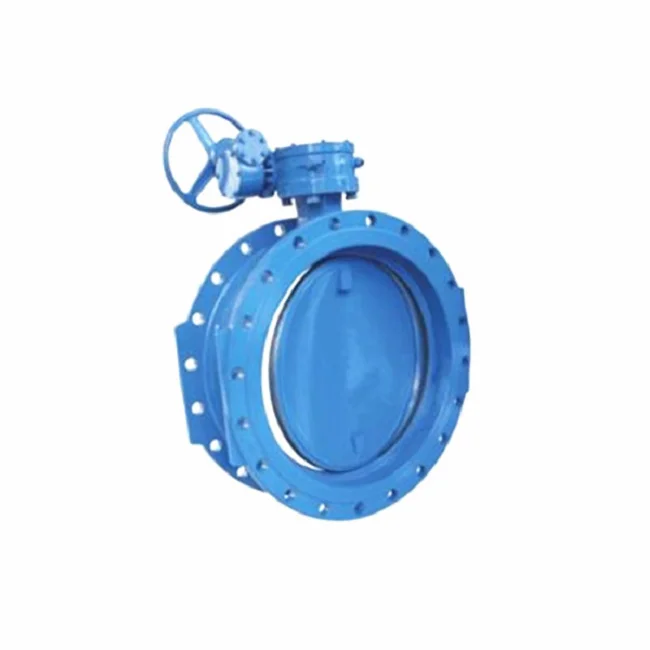 High Pressure Carbon Steel Ductile Iron Valve Gear Double Eccentric Flange Wafer Type Butterfly Valve (1600467570456)
