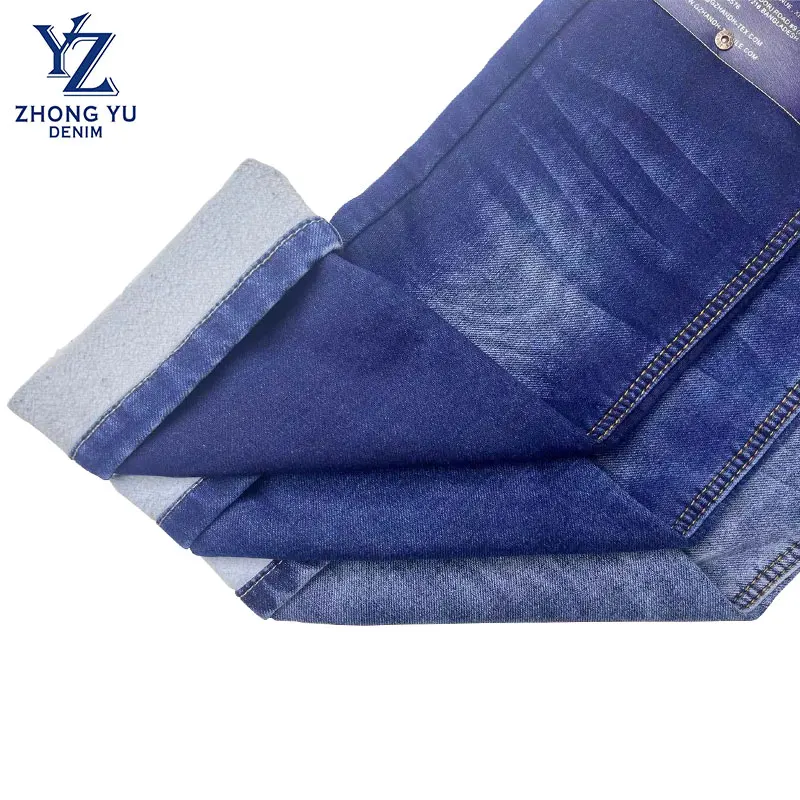 Sofe hand feel 10 oz polyester cotton stretch cheap denim jeans fabric