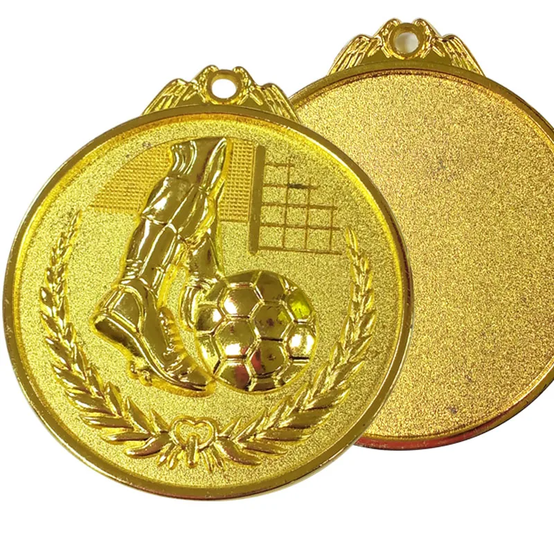 wholesale factory 3D Zinc Alloy  Sport Match champions cheap gold soccer football medal