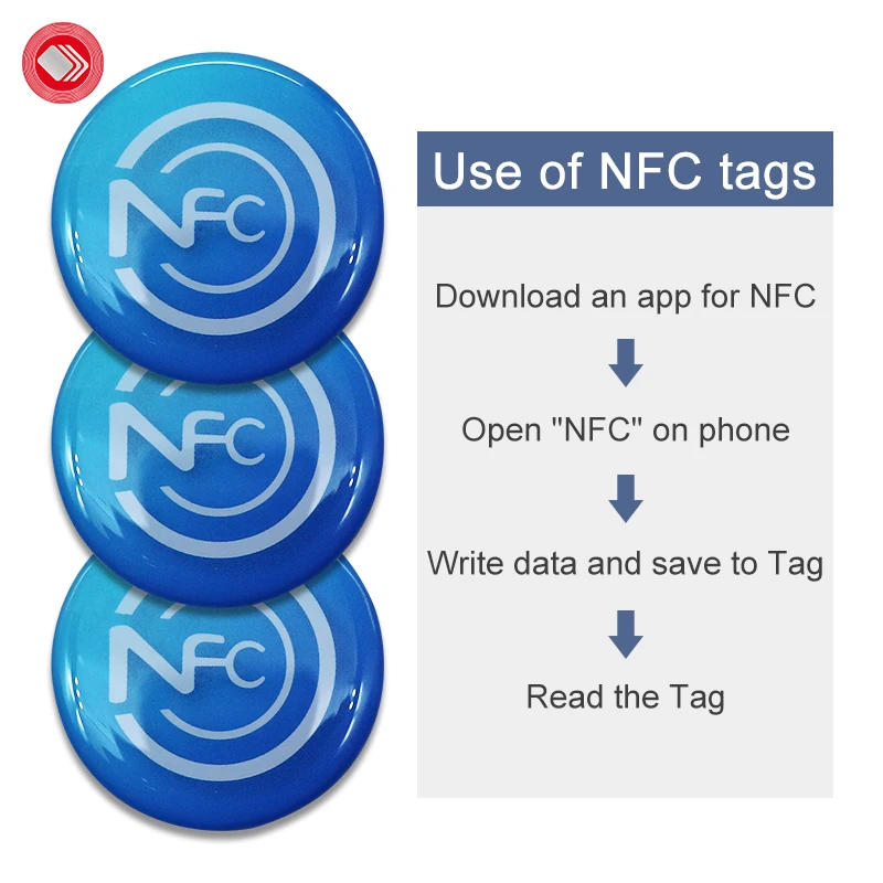 China Manufacturer epoxy resin products nfc tag keychains epoxy stickers for phone