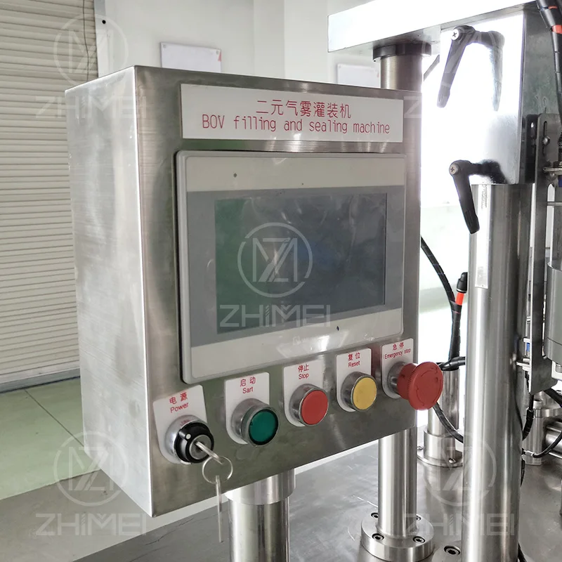 Compressed air aerosol can filling machine for spray aerosol pneumatic spray aerosol filling machines
