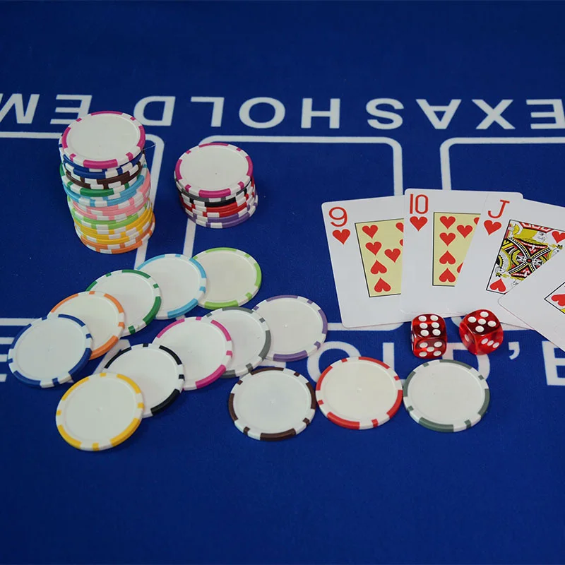 customized logo cheap 40mm ABS plastic blank poker chips set 11.5 Gram casino poker chips