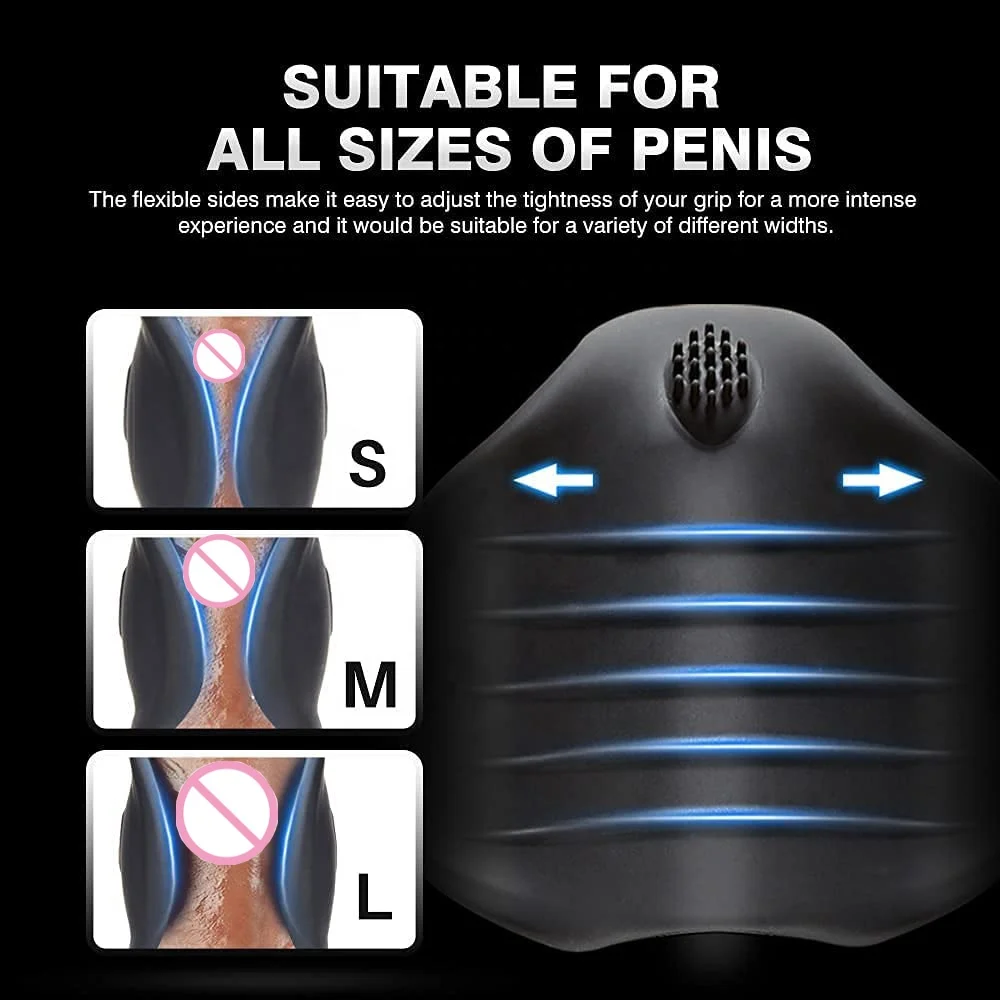 Full Silicone Male Masturbator 10 Vibration Modes Handheld Electric Sex Toy Penis Massager Penis Vibrator For Men