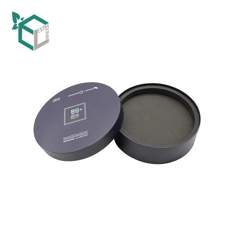 Official Cooperation Packing Hot Stamping Logo Luxury Cylinder Boxes Tube Round Paper Packaging Dubai Gift Box