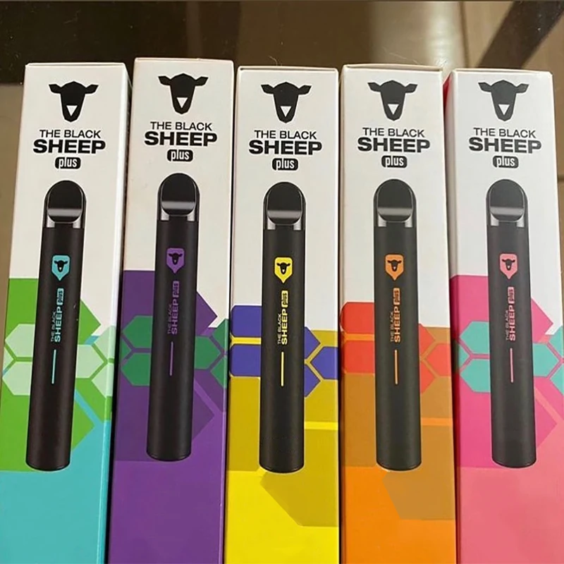 Заводские электронные сигареты Oem Black SHEEP плюс 5% никотина 600 затяжек одноразовые упаковочная коробка