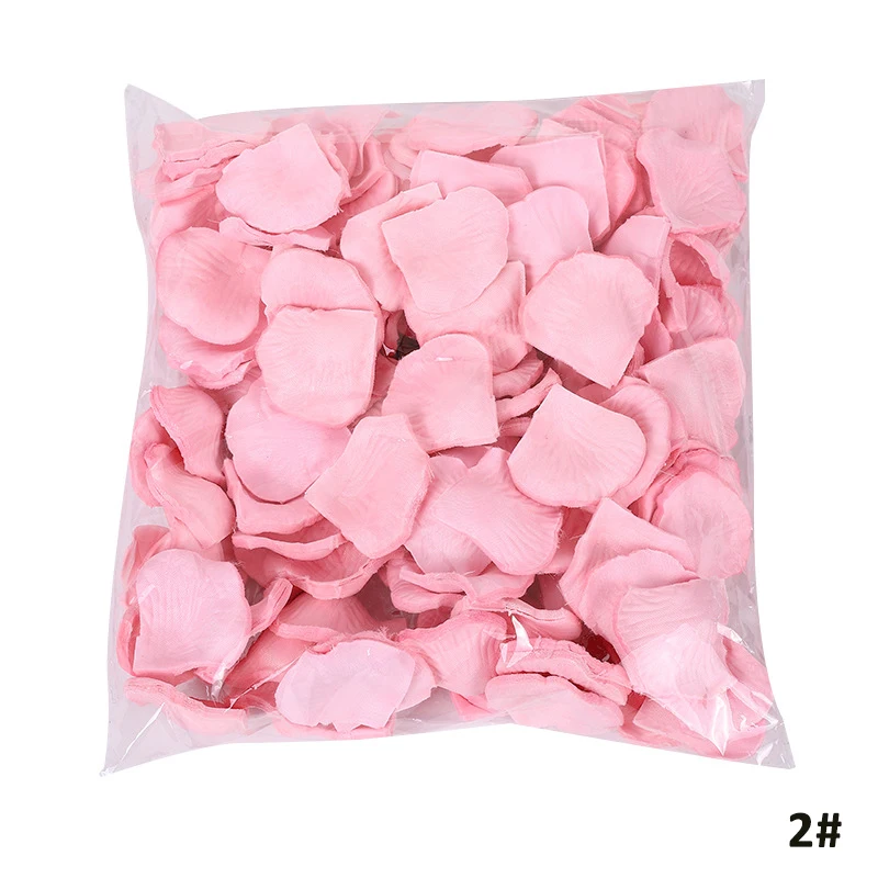 Wholesale high quality artificial silk flower rose petal for wedding decorations L19135