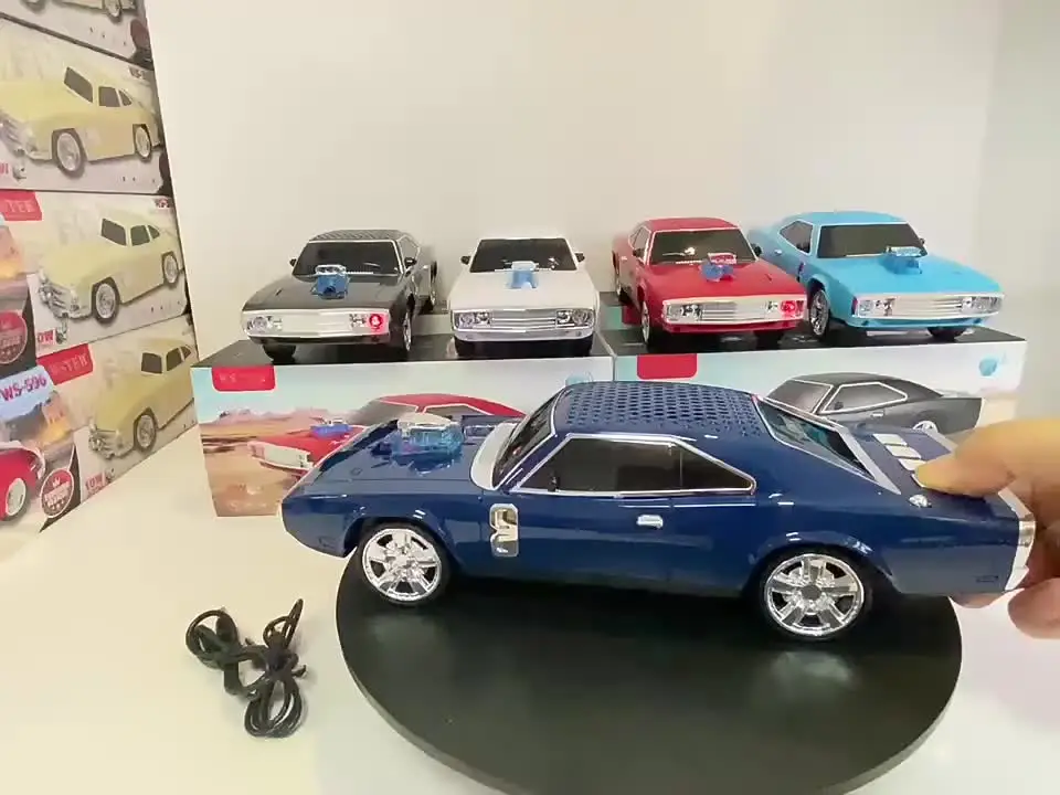 Music Player Speaker Classical Car Shaped Wireless Sound System Portable Mini Blue Tooth Party Speakers With TF USB FM AUX RGB