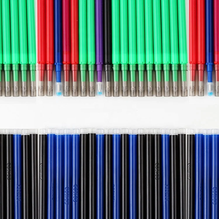 Functional thermo-sensitive heat erasable pen refills for kids playing leather products