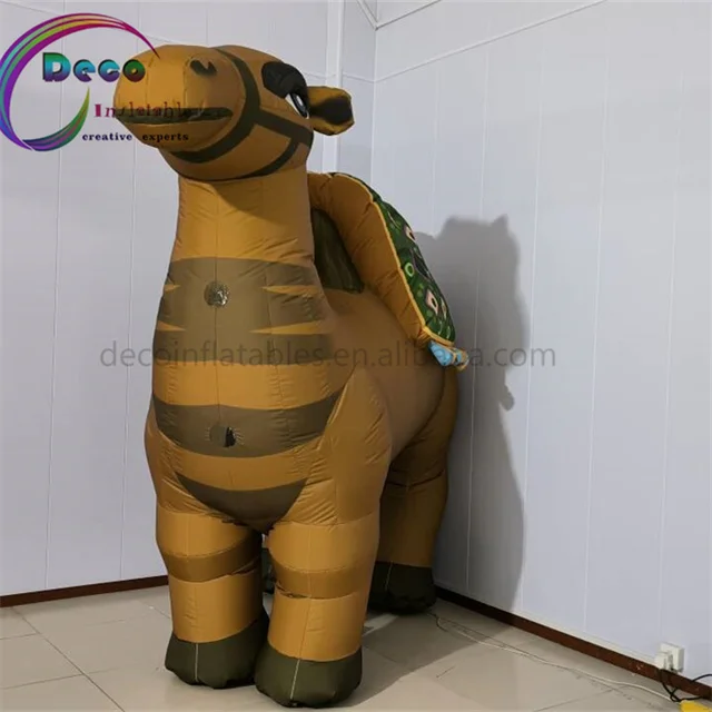 Inflatable Camel Giant Balloon Mascot Model LED Lamp Air Blower Animal Costumes Outdoor Events Cost-effective Sea