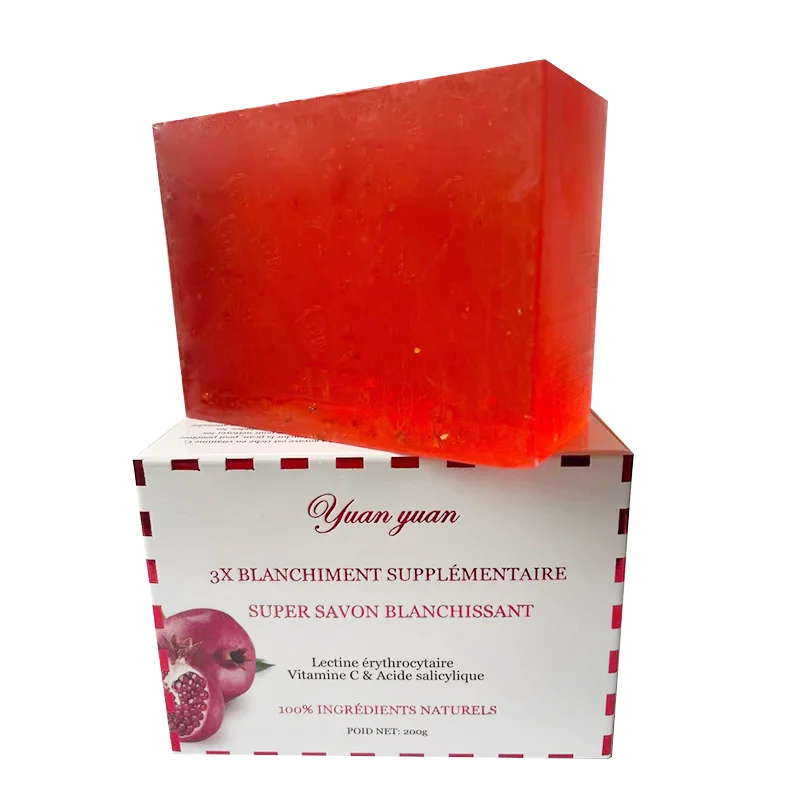 Hot sell  west African arbutin Vitamin C salicylic acid guava 24K extra Whitening soap