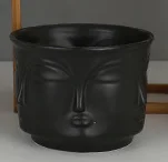 wholesale hot selling ceramic face planter or ceramic pots for plants head pot
