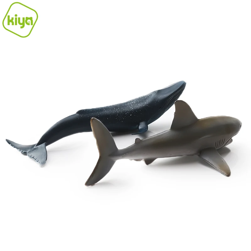 Kiya D113-2 Marine blue whale+shark educational toys children 2021 Other Toy Animal for boys