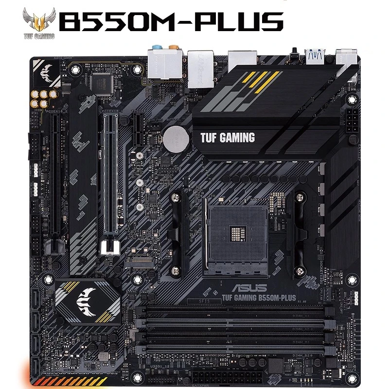 
Used ASUS TUF GAMING B550M-PLUS Motherboard Socket AM4 DDR4 For AMD B550M B550 Original Desktop PCI-E 4.0 m.2 sata3 Mainboard 