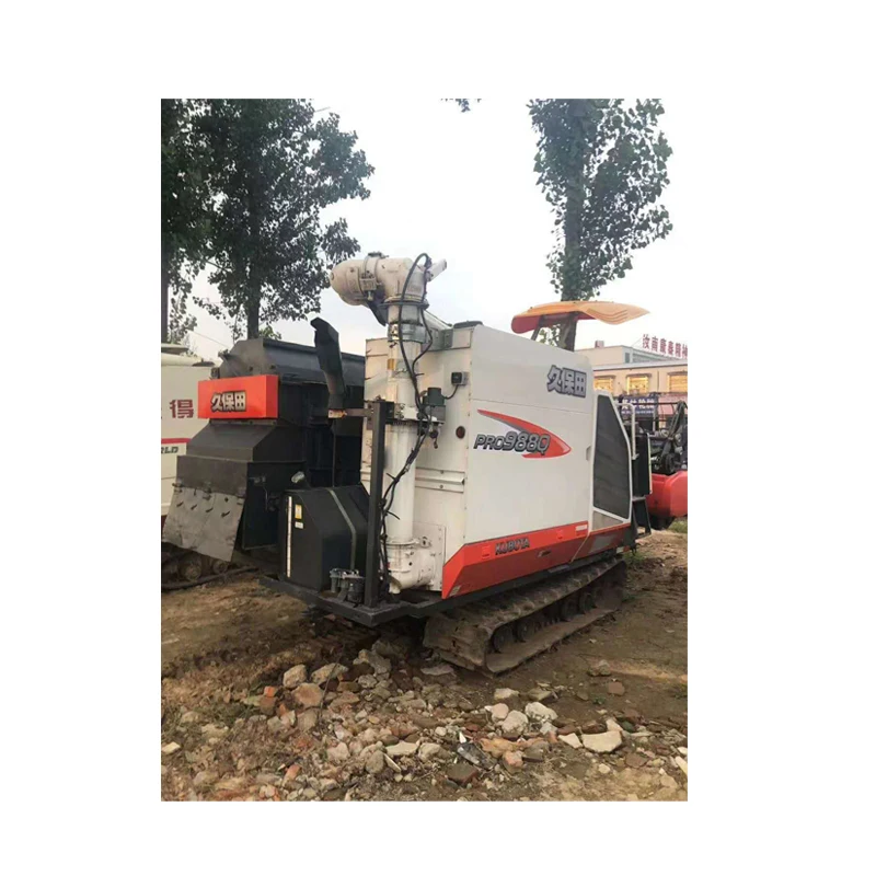 
High quality used Kubota 988Q reaper harvesteing machine for rice and rape 