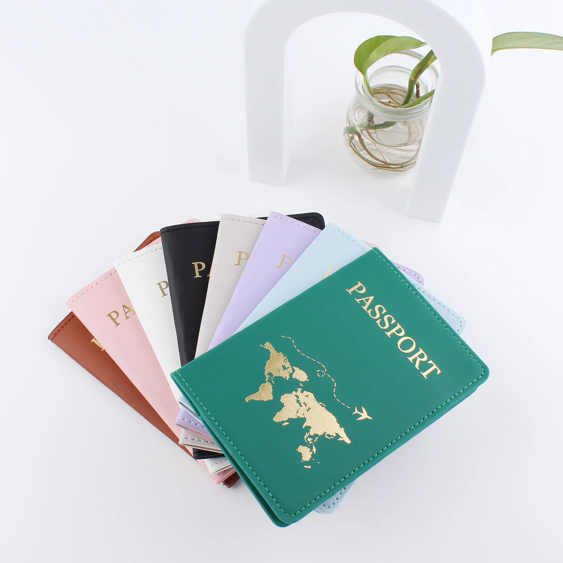 Passport Holder Cover Wallet for Women Rfid Blocking Travel Wallet Id Card Case