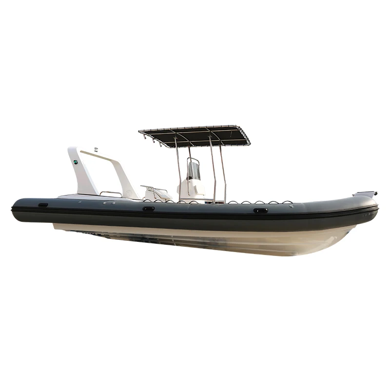 25ft Luxury Sport Yacht for 14 People Fiberglass Boat for Sale for Drifting Fishing Lake Entertainment Power Engine Included