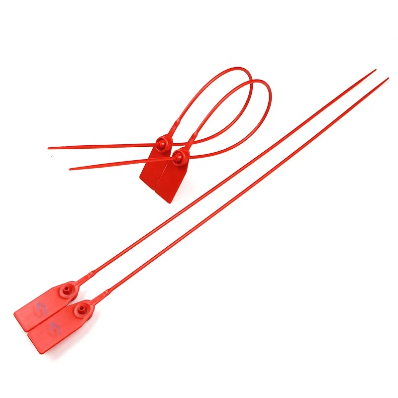 SK4005P High quality  laser printed number logo Plastic seal used for bank express bag Hot stamping plastic seal
