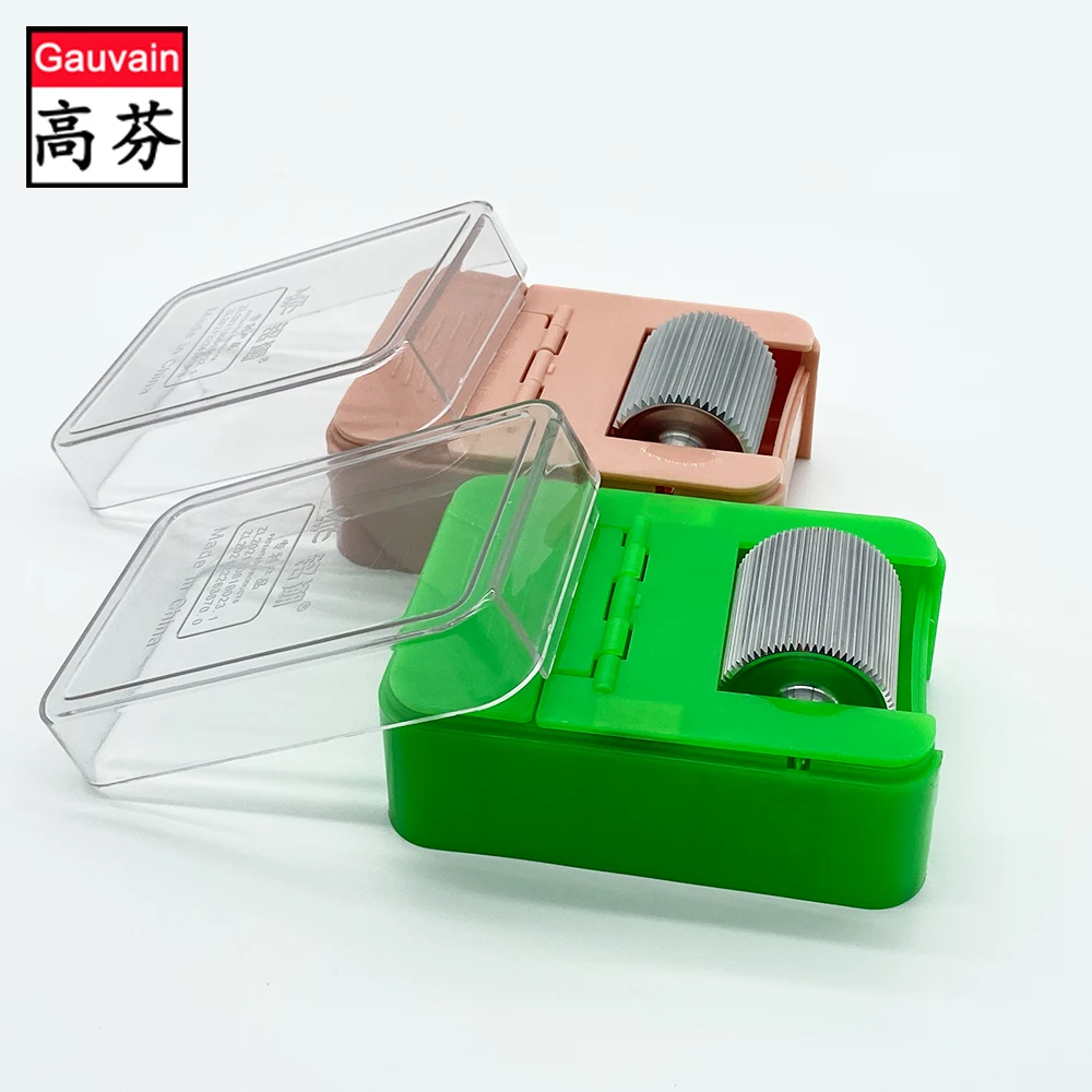 Large-capacity bearing-less roller leather edge painting box leather edge dyeing machine