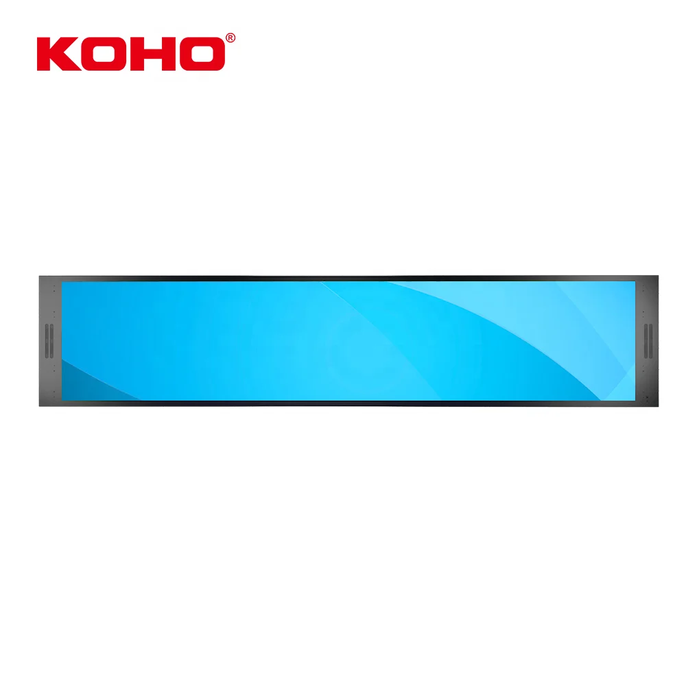 66 inch lcd video wall advertising stretched bar lcd display