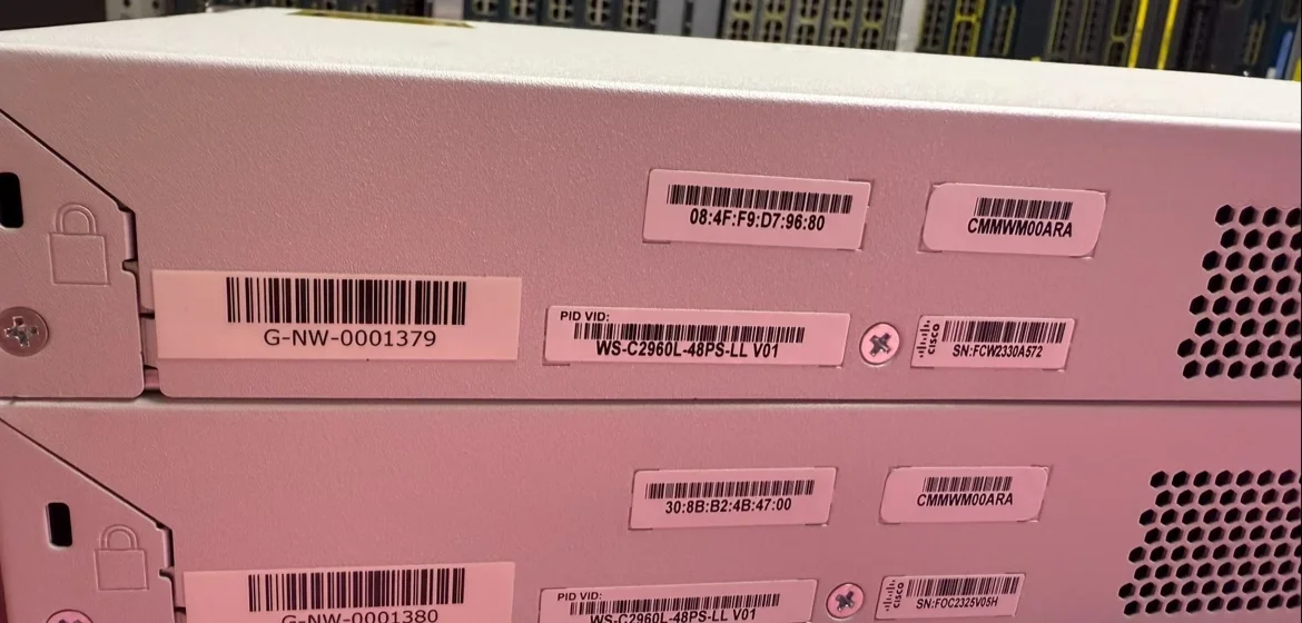 Cisco Catalyst WS-C2960L-48PS-LL Used 48 Port PoE Gigabit Switch