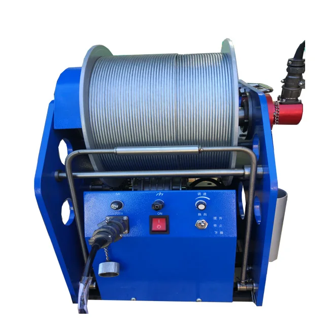 Geo Well Logging Winch system with automatic wireline pulling and winding