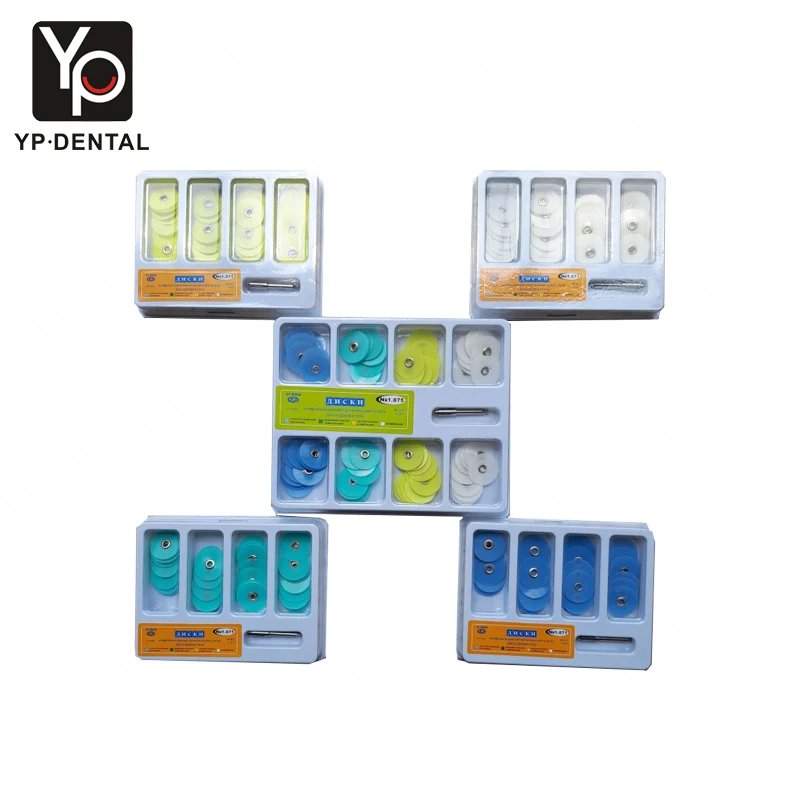 Dental Polishing Polimento Discs Gross Reduction Contouring Mandrel Stripes Set