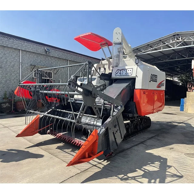 Used KUBOTA Paddy harvester combine PRO688 wheat cutting machine harvester