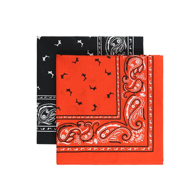 OEM bandana manufacturers Custom printing super soft 100 organic cotton bandanas