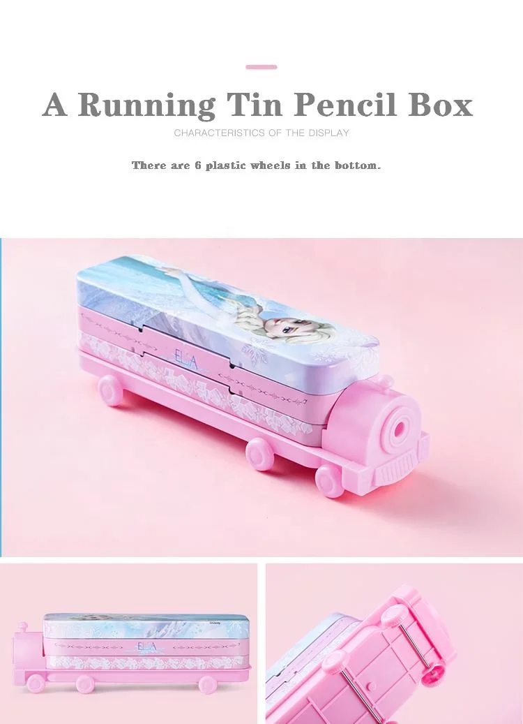 Wholesale Factory Price School Kids Tin Pencil Box/Tin Pencil Case  With Sharpener
