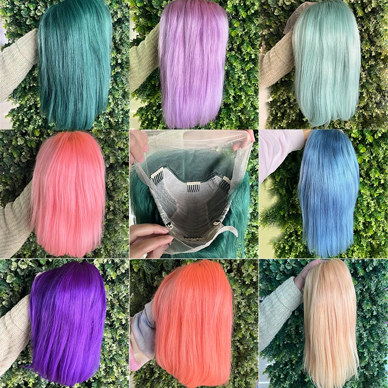 Bellishe 100 Virgin Best Vendor Indian Brazilian Frontal Straight Short Bob Wigs Human Hair Lace Front Human Hair Wigs