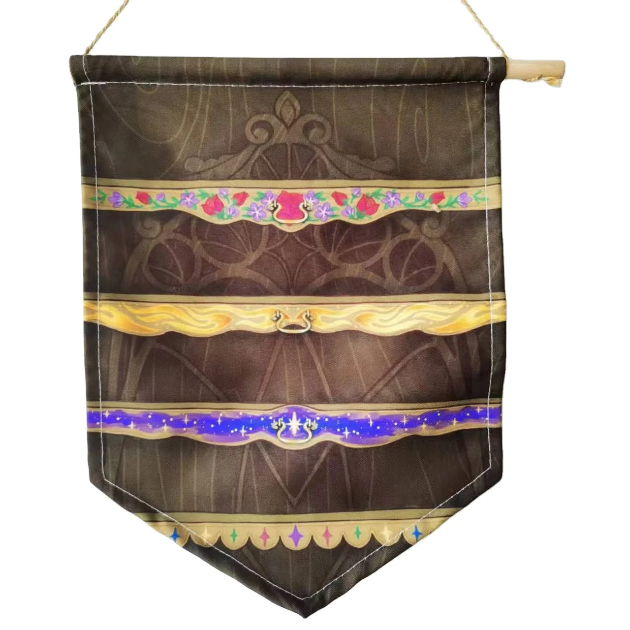 Custom Enamel pin wall display pennant banner, kids room Canvas Wall Banner decor print logo,pin board wall for Collection