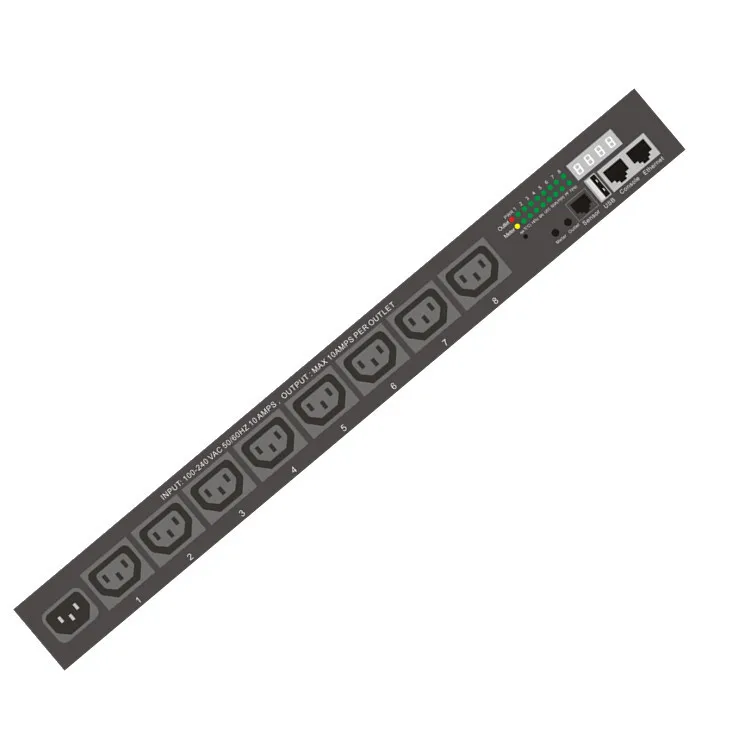 64A Three Phase 400V Intelligent Metered-by-outlet Rack power distribution unit Smart PDU